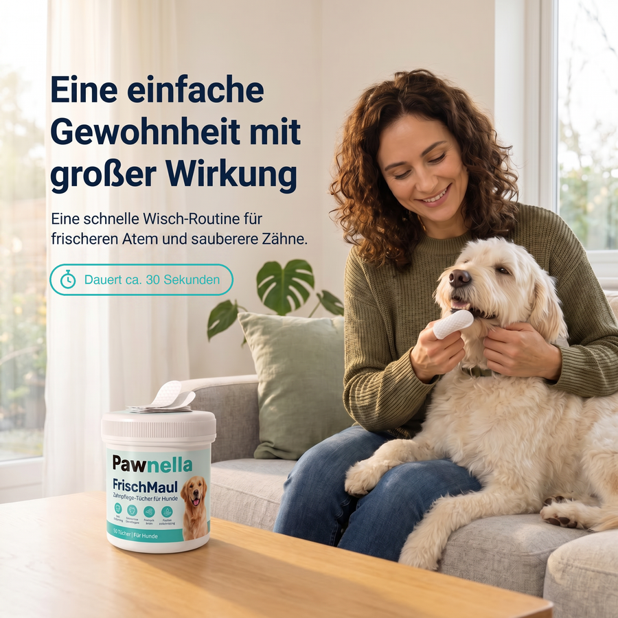 Pawnella FrischMaul – Zahnpflege-Fingerlinge für Hunde