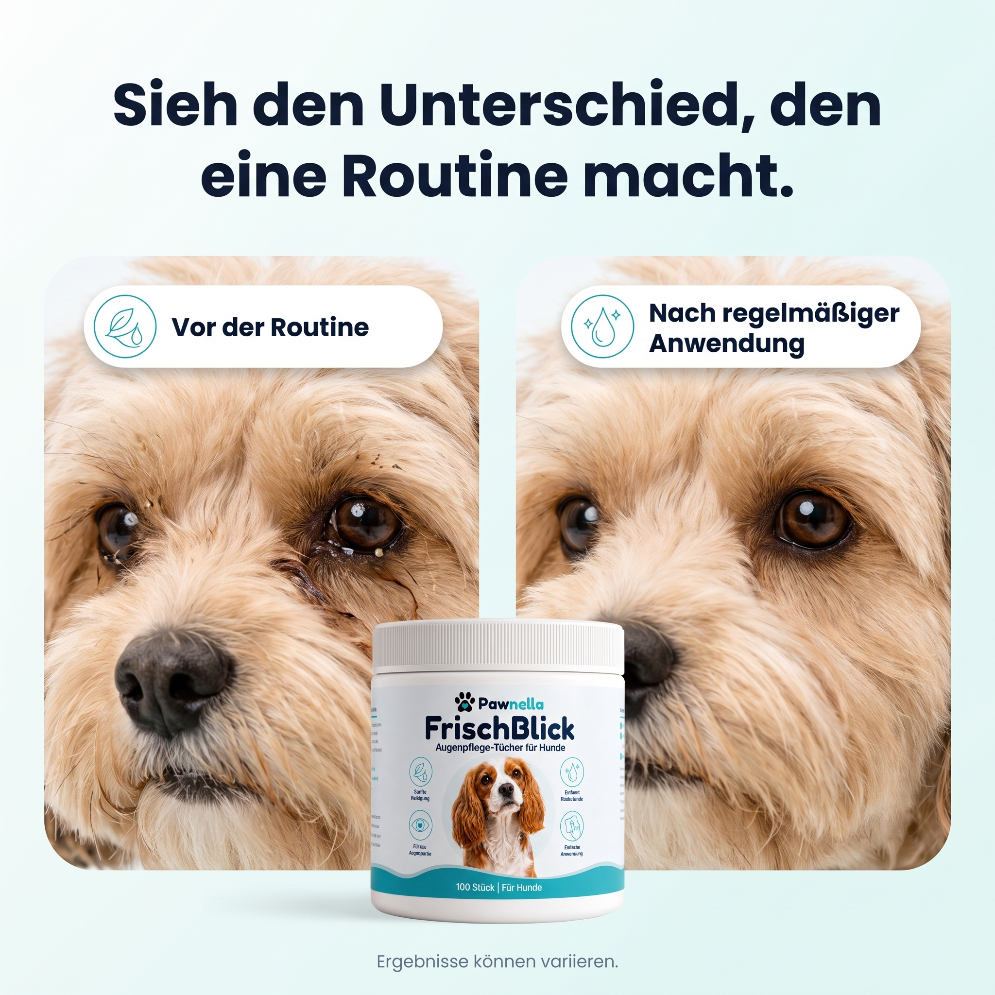 Was auf dem Tuch zurückbleibt